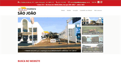 Desktop Screenshot of imobiliariasaojoao.com.br