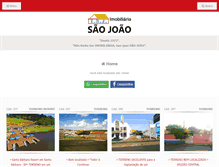 Tablet Screenshot of imobiliariasaojoao.com.br